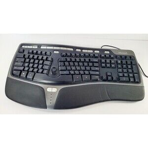 Microsoft Natural Ergonomic Keyboard 4000 Wired USB Black QWERTY X823051-001